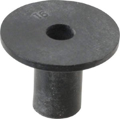 Au-Ve-Co Products - #8-32, 3/4" Diam x 0.062" Thick Flange, Rubber Insulated Rivet Nut - UNC Thread, Neoprene, 1/2" Long x 5/16" Body Diam, 0.575" OAL - Strong Tooling