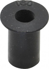 Au-Ve-Co Products - #10-32, 0.562" Diam x 0.04" Thick Flange, Rubber Insulated Rivet Nut - UNF Thread, Neoprene, 5/8" Long x 0.377" Body Diam, 0.665" OAL - Strong Tooling