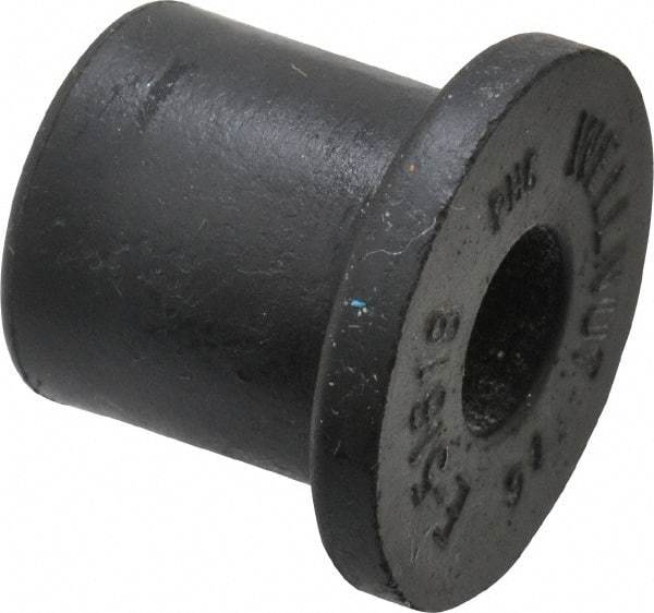 Au-Ve-Co Products - 5/16-18, 7/8" Diam x 1/8" Thick Flange, Rubber Insulated Rivet Nut - UNC Thread, Neoprene, 0.6" Long x 0.62" Body Diam, 0.725" OAL - Strong Tooling