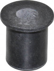 Au-Ve-Co Products - M6x1.00, 0.63" Diam x 0.051" Thick Flange, Rubber Insulated Rivet Nut - Metric Coarse Thread, Neoprene, 0.579" Long x 1/2" Body Diam, 0.63" OAL - Strong Tooling