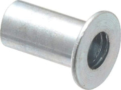 Value Collection - #8-32, 0.01 to 0.08" Grip, #2, Steel Standard Rivet Nut - Flat Head - Strong Tooling