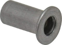 Value Collection - #8-32, 0.01 to 0.08" Grip, #2, Aluminum Standard Rivet Nut - Flat Head - Strong Tooling