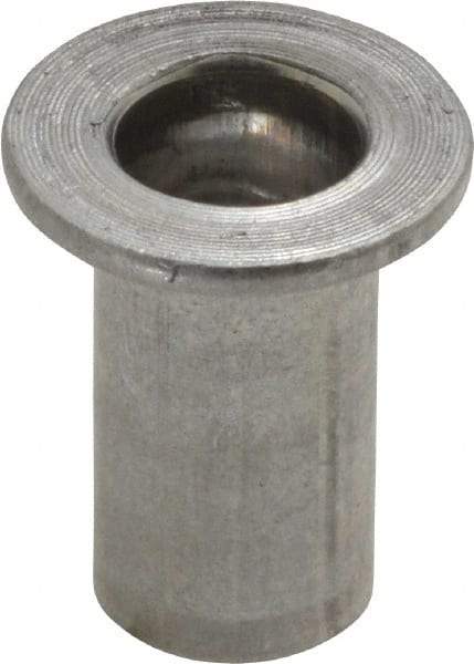 Value Collection - 5/16-18, 0.03 to 0.115" Grip, 27/64" Drill, Aluminum Standard Rivet Nut - Flat Head - Strong Tooling