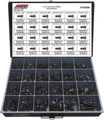 Value Collection - 965 Piece Alloy Steel Flat Head Cap Screws - #8-32 to 1/2-13 Thread - Strong Tooling