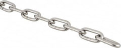 Campbell - 5/32" Welded Stainless Steel Chain - 410 Lb Capacity, Stainless Steel, Bright Finish - Strong Tooling