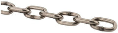 Campbell - 3/16" Welded Stainless Steel Chain - 1,200 Lb Capacity, Stainless Steel, Bright Finish - Strong Tooling