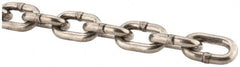 Campbell - 9/32" Welded Stainless Steel Chain - 2,000 Lb Capacity, Stainless Steel, Bright Finish - Strong Tooling