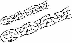 Peerless Chain - 7/8" Welded Alloy Chain - 34,200 Lb Capacity, Grade 80, Alloy Steel, Black Finish - Strong Tooling