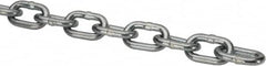 Peerless Chain - 3/16" Welded Proof Coil Chain - 800 Lb Capacity, Grade 30, Carbon Steel, Zinc Plated Finish - Strong Tooling