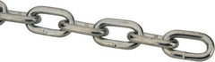 Peerless Chain - 5/16" Welded Proof Coil Chain - 1,900 Lb Capacity, Grade 30, Carbon Steel, Zinc Plated Finish - Strong Tooling