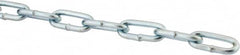 Campbell - #3/0 Welded Straight Link Coil Chain - 605 Lb Capacity, Steel, Zinc Plated Finish - Strong Tooling