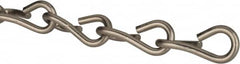 Made in USA - 0.135" Diam Stainless Steel Single Jack Chain - 50 Lb Load Limit, 13 Links per Foot, #10 - Strong Tooling