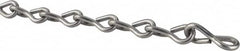 Made in USA - 0.08" Diam Steel Single Jack Chain - 16 Lb Load Limit, #14, Zinc Plated Finish - Strong Tooling