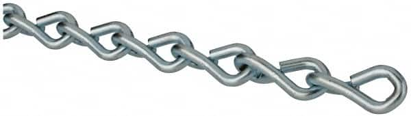 Campbell - 0.162" Diam Steel Single Jack Chain - 60 Lb Load Limit, #8, Zinc Plated Finish - Strong Tooling