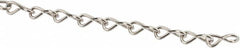 Made in USA - 0.047" Diam Steel Single Jack Chain - 5 Lb Load Limit, #18, Nickel Plated Finish - Strong Tooling