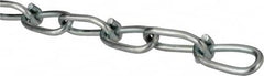 Campbell - 0.148" Diam Steel Double Loop Chain - 305 Lb Load Limit, #3/0, Zinc Plated Finish, 2.17" Inside Length - Strong Tooling