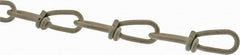 Campbell - 0.135" Diam Steel Double Loop Chain - 256 Lb Load Limit, #2/0, Polycoated Finish, 2.17" Inside Length - Strong Tooling