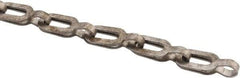 Made in USA - 0.028" Diam Steel Plumber's Safety Chain - 63 Lb Load Limit, #2, Standard Finish, 0.7" Inside Length - Strong Tooling