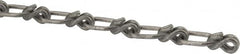 Campbell - 0.12" Diam Steel Single Loop Chain - 265 Lb Load Limit, #1/0, Hot Galvanized Finish, 1.29" Inside Length - Strong Tooling