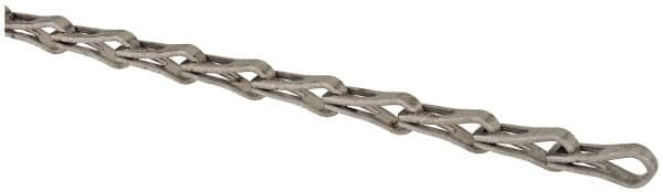 Made in USA - 0.042" Diam Steel Sash Chain - 95 Lb Load Limit, #25, Standard Finish - Strong Tooling