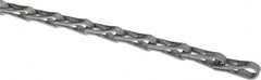 Made in USA - 0.035" Diam Steel Sash Chain - 75 Lb Load Limit, #8, Zinc Plated Finish - Strong Tooling