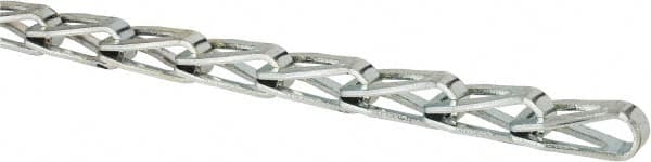 Made in USA - 0.042" Diam Steel Sash Chain - 140 Lb Load Limit, #40, Zinc Plated Finish - Strong Tooling