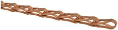 Made in USA - 0.035" Diam Steel Sash Chain - 105 Lb Load Limit, #35, Copper Dipped Finish - Strong Tooling