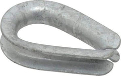 Campbell - 1/4" Wire Rope Thimble Clip - Steel, Heavy-Galvanized - Strong Tooling