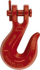 CM - 1/4 Inch Chain Diameter, Grade 80 Clevis Hook - 3,500 Lbs. Load Capacity, 5/16 Inch Inside Diameter, 21/64 Inch Pin Diameter, 3/8 Inch Hook Throat, 1-15/16 Inch Hook Width - Strong Tooling