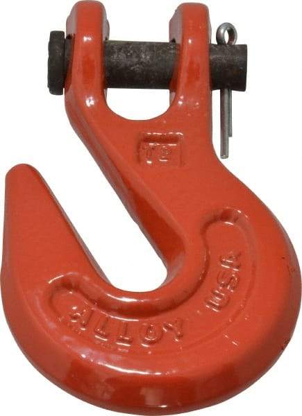 Campbell - 5/16 Inch Chain Diameter, Grade 70 Clevis Hook - 5,100 Lbs. Load Capacity, 15/32 Inch Inside Diameter, 7/16 Inch Pin Diameter, 3/8 Inch Hook Throat - Strong Tooling