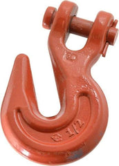 Campbell - 1/2 Inch Chain Diameter, Grade 70 Clevis Hook - 12,000 Lbs. Load Capacity, 21/32 Inch Inside Diameter, 21/32 Inch Pin Diameter, 9/16 Inch Hook Throat - Strong Tooling