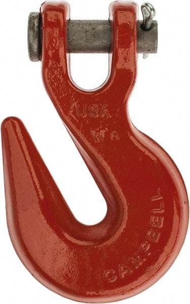 Campbell - 5/8 Inch Chain Diameter, Grade 70 Clevis Hook - 18,100 Lbs. Load Capacity, 13/16 Inch Inside Diameter, 25/32 Inch Pin Diameter, 3/4 Inch Hook Throat - Strong Tooling