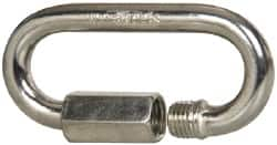 Campbell - Zinc Plated Carbon Steel Quick Link - 1/4" Diameter, 880 Lb Load Limit - Strong Tooling