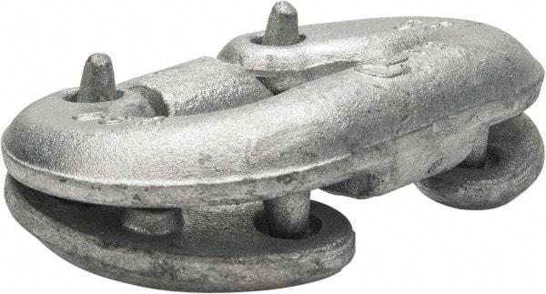 Campbell - Galvanized Carbon Steel Connecting Link - 5/8" Diameter, 7,250 Lb Load Limit - Strong Tooling