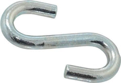 Campbell - Trade Size #100, Carbon Steel Zinc Plated S-Hook - 290 Lb Capacity, 0.312" Wire, 2-1/4" OAL - Strong Tooling