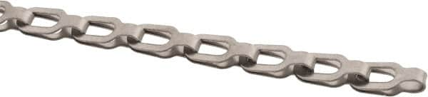 Made in USA - 0.018" Diam Stainless Steel Plumber's Safety Chain - 50 Lb Load Limit, 27 Links per Foot, #2/0, Standard Finish - Strong Tooling