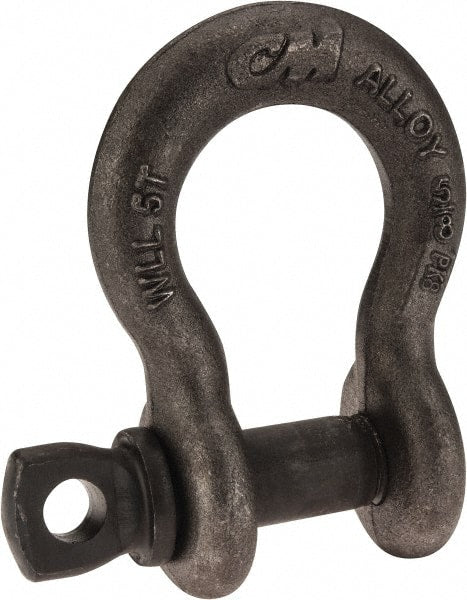 CM - 5/8 Inch Nominal Chain Size, 5 Ton Alloy Steel Screw Pin Anchor Shackle - Strong Tooling