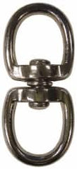 Value Collection - 3-3/8" Long Oval Deluxe Swivel Eye Bolt Snap - Zinc Alloy with 5/16" Snap Opening - Strong Tooling