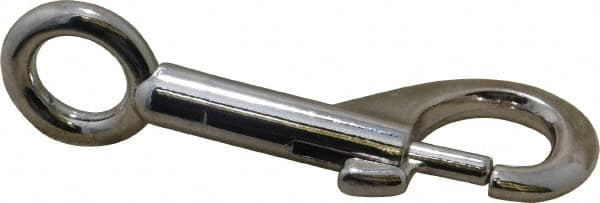 Value Collection - 3-5/16" Long Oval Fixed Eye Bolt Snap - Zinc Alloy with 3/8" Snap Opening - Strong Tooling