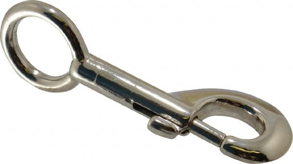 Value Collection - 3-1/2" Long Oval Fixed Eye Bolt Snap - Zinc Alloy with 5/16" Snap Opening - Strong Tooling