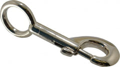 Value Collection - 3-1/2" Long Oval Fixed Eye Bolt Snap - Zinc Alloy with 5/16" Snap Opening - Strong Tooling