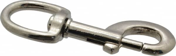 Value Collection - 3-1/2" Long Oval Swivel Eye Bolt Snap - Zinc Alloy with 5/16" Snap Opening - Strong Tooling