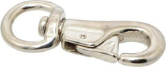 Value Collection - 3-3/4" Long Swivel Eye Bull Snap - Malleable Iron with 9/16" Snap Opening - Strong Tooling