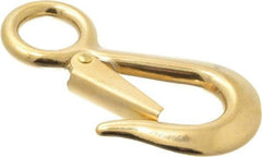 Value Collection - 4-1/8" Long Snap Hook - Solid Brass with 5/8" Snap Opening - Strong Tooling