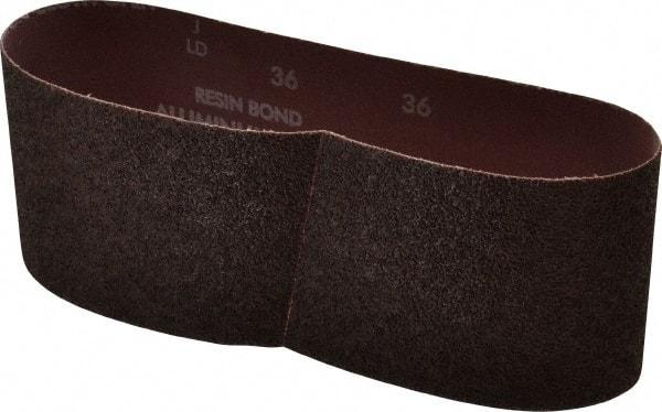 Norton - 4" Wide x 24" OAL, 36 Grit, Aluminum Oxide Abrasive Belt - Aluminum Oxide, Very Coarse, Coated, X Weighted Cloth Backing, Series R228 - Strong Tooling
