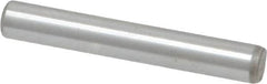 Unbrako - 3/16" Diam x 1-1/4" Pin Length Grade 8 Alloy Steel Oversized Dowel Pin - C 60 (Surface) & C 50-58 Hardness, 4,140 Lb Breaking Strength, 1 Beveled & 1 Rounded End - Strong Tooling