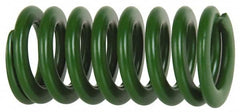 Associated Spring Raymond - 32mm Hole Diam, 16mm Rod Diam, 1-1/2" Free Length, Green Die Spring - Strong Tooling