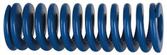 Associated Spring Raymond - 32mm Hole Diam, 16mm Rod Diam, 3-1/2" Free Length, Blue Die Spring - 2280.3 N Max Deflection, 33mm Max Deflection, Medium Duty, Chromium Alloy Steel - Strong Tooling