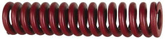 Associated Spring Raymond - 50mm Hole Diam, 25mm Rod Diam, 2-1/2" Free Length, Red Die Spring - 7847 N Max Deflection, 19mm Max Deflection, Strong Duty, Chromium Alloy Steel - Strong Tooling