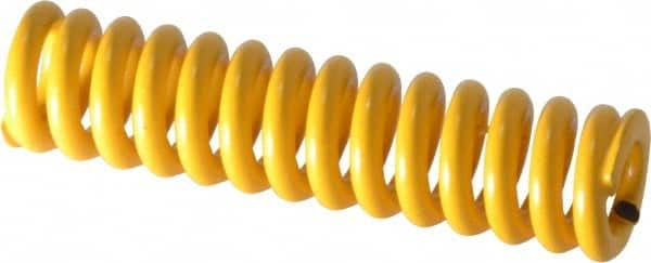 Associated Spring Raymond - 12.5mm Hole Diam, 6.3mm Rod Diam, 2" Free Length, Yellow Die Spring - Strong Tooling